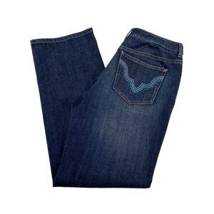 Vintage Talbots Jeans Women’s 4 Blue Denim Straight Leg Y2K Embroidered